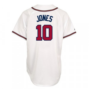MLB Chipper Jones Atlanta Braves Replica Home Jersey (X-Large ...