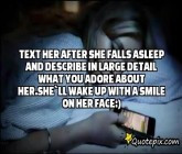 Her After She Falls Asleep And Describe In Large Detail What You Adore ...