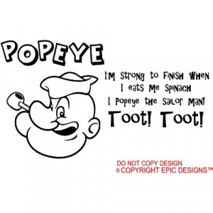 sailor man! toot! toot! cute cartoon wall art wall quote wall saying