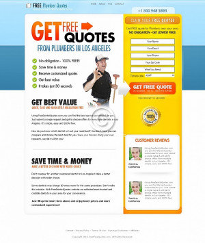 Free Quote Squeeze Page