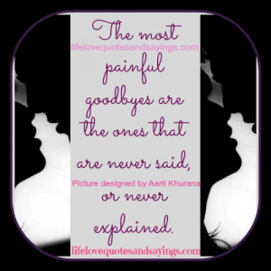Goodbye Painful Quotes...