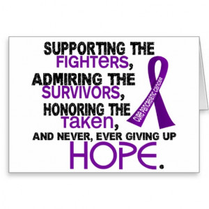 Supporting Admiring Honoring 3.2 Ovarian Cancer Greeting Card