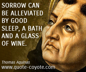 quotes - Sorrow can be alleviated by good sleep, a bath and a glass of ...