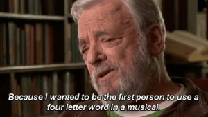 my gif i love you life ruiner stephen sondheim West Side Story you lil ...