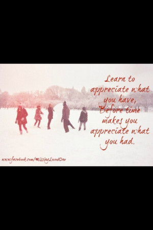 Learn to appreciate