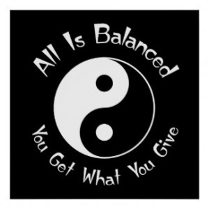Balance Yin Yang Poster