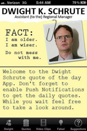 Dwight Schrute quote of the da Screenshot 4
