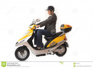These are some of Woman Riding Electric Scooter With Helmet Image High ...