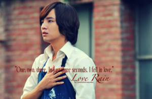 ... love rain 2012 one two three in just three seconds i fell in love