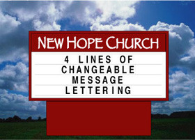 Letters For Outdoor Church Signs