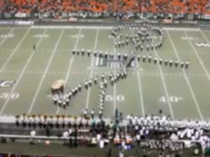 Marching Band Kicking Football~