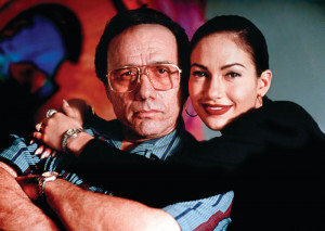 ... Olmos (Abraham Quintanilla) and Jennifer Lopez (Selena Quintanilla
