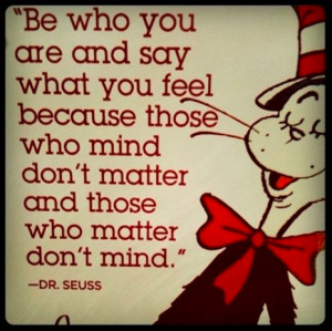 dr seuss - be who you are