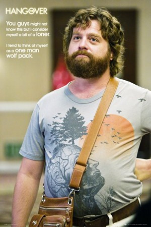 One Man Wolf Pack - Zach Galifianakis is Alan in The Hangover