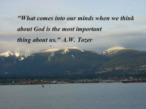 What comes into our minds when we think about God is the most ...