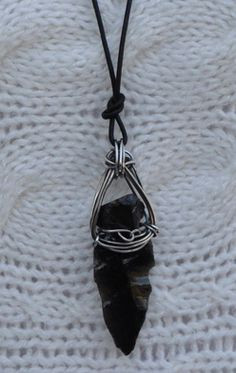 Obsidian Blade Necklace – 