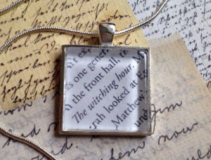 The Witching Hour Book Quote Pendant Inspired by the All Souls Trilogy ...