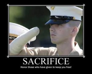 Military sacrifice