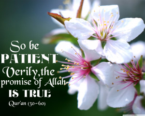 be patient
