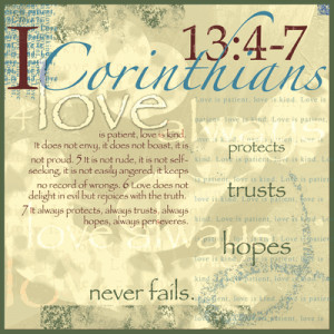 Corinthians 13:4-7