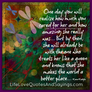 she makes the world a better place...