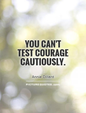 Courage Quotes Test Quotes Annie Dillard Quotes