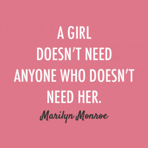 Marilyn Monroe Quote (About alone, boyfriend, break up, breakups ...
