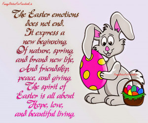 Happy Easter Day Cute Poems with Images Picture Bunny