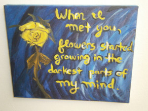 Flowers Quote Painting