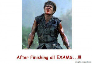 Feelings at the end of exams