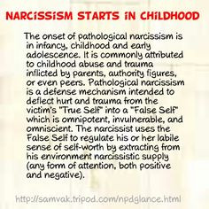 am so glad that narcissism is finally being recognized as a mental ...