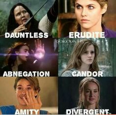 ... , The Fault in our Stars, Divergent crossover the divergent factions