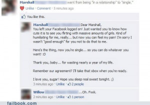 Facebook Fails Caught Cheating