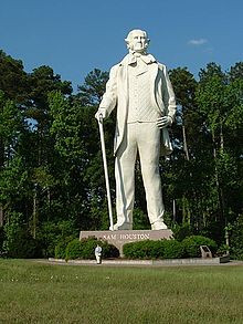 Statue visible from Interstate 45