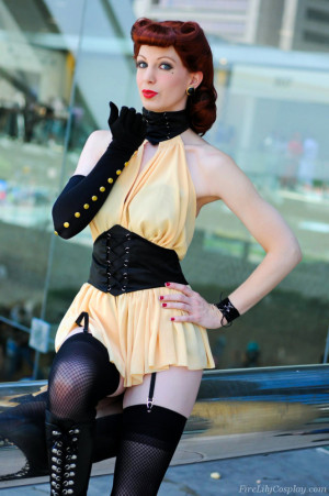 Sally Jupiter/Silk Spectre from The Watchmen, worn by Fire Lily. Photo ...