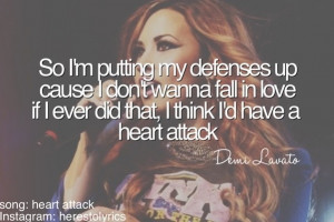 Go Back > Gallery For > Demi Lovato Heart Attack Quotes