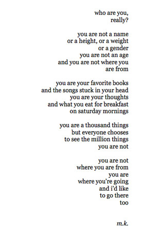 Ein Gedicht dass ich mal auf tumblr gefunden habe