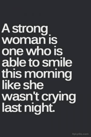 strong woman is