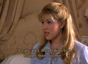 quote from the ridiculous film that is the lizzie mcguire movie ...