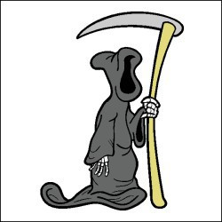 Related Pictures funny grim reaper dance cartoon round sticker