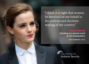 Emma Watson launched a global solidarity campaign of men for gender ...