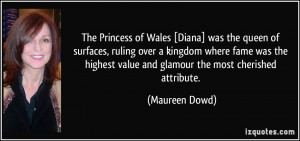 The Princess of Wales [Diana] was the queen of surfaces, ruling over a ...