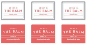 our love is the balm printable labels