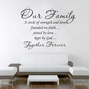 Our-Family-a-Circle-of-Strength-Quote-Wall-Stickers-Home-Decal-Sticker ...
