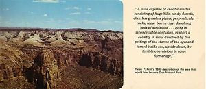 ... about 1975 Zion National Park, Utah Postcard 9 x 4 Inches, Pratt Quote
