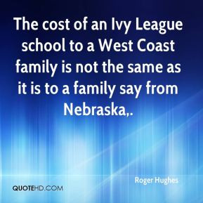 Roger Hughes - The cost of an Ivy League school to a West Coast family ...