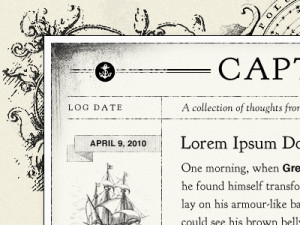 Captain's Log Tumblr template