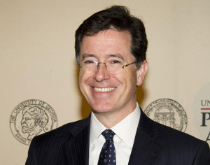 Stephen Colbert says he has 'huge shoes to fill' replacing Letterman