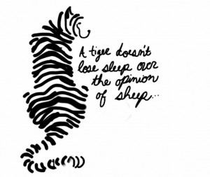 ... Doesn'T Lose Sleep, Opinion, Tigers Lose Sleep Sheep, Tattoo Tigers