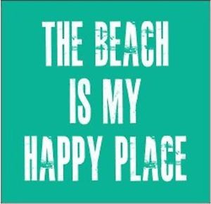 QUOTE-BEACH-IS-MY-HAPPY-PLACE-FUNNY-SAYING-VINYL-DECAL-DECALS-STICKERS ...